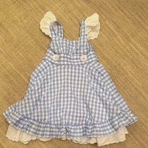 Wizard of Oz Dorothy Costume Dress Blue Gingham Size 6
